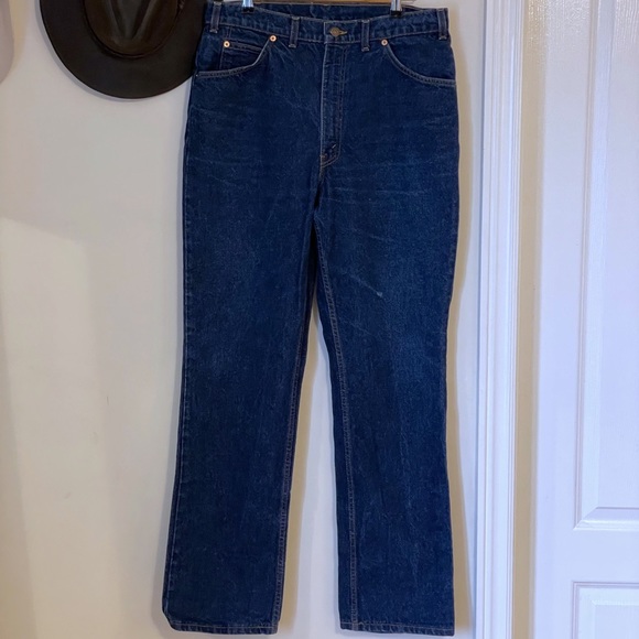 🔥Rare🔥 LEVI’S Orange Tab 619 Straight Leg High Rise Dark Wash Jeans 🇨🇦 - Picture 5 of 16